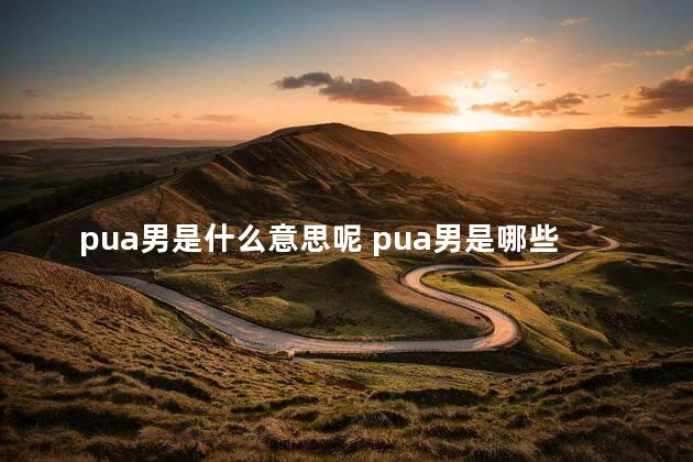 pua男是什么意思呢 pua男是哪些人